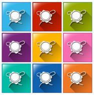 Icons with school medals
