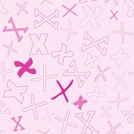 seamless pattern with character X
