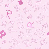 seamless pattern with character R