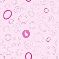 seamless pattern with character O or number zero