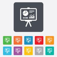 Presentation billboard sign icon Diagram symbol N11