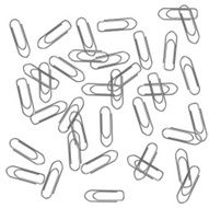 paper clip grey vector