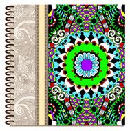 design of spiral ornamental notebook cover N15