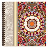 design of spiral ornamental notebook cover N17