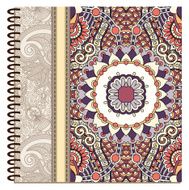 design of spiral ornamental notebook cover N18