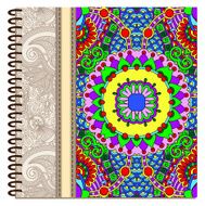 design of spiral ornamental notebook cover N19