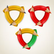 Set of abstracts design elements