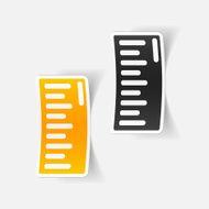 realistic design element ruler N23