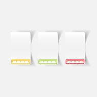 realistic design element ruler N26