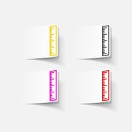 realistic design element ruler N27