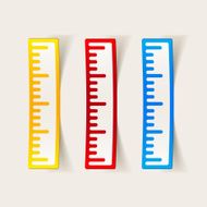 realistic design element ruler N29