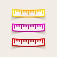 realistic design element ruler N30