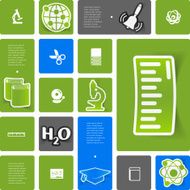 Education sticker infographic N159