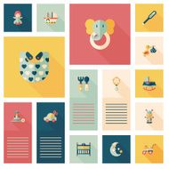 kid toys flat app ui background eps10 N56