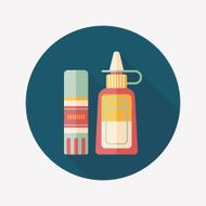 glue flat icon with long shadow eps10 N8