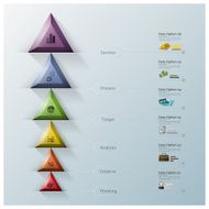 Modern Triangle And Hexagon Business Infographic