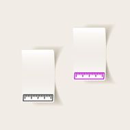 realistic design element ruler N35