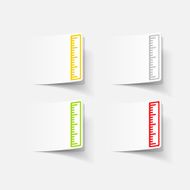 realistic design element ruler N36