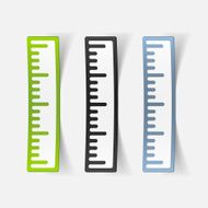 realistic design element ruler N38