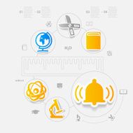 Education sticker infographic N172