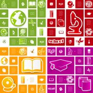Education sticker infographic N173
