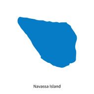 Detailed vector map of Navassa Island