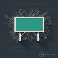 Blackboard design on blackboard background clean vector