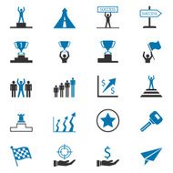 Set of business concept icons N4