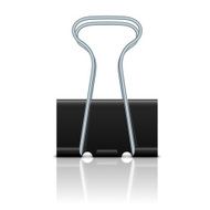 Binder clip isolated