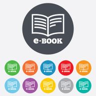 E-Book sign icon Electronic book symbol N2