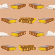 Seamless texture old book vintage vector