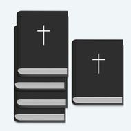 Vector bible on white background