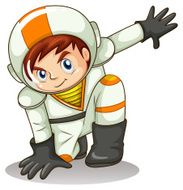 An energetic astronaut