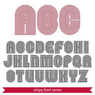 Rounded poster elegant stripy typeset best for advertising