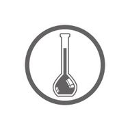 Chemical flask vector icon N2