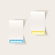 realistic design element ruler N44