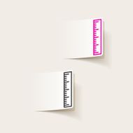 realistic design element ruler N45