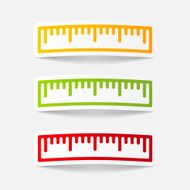 realistic design element ruler N46