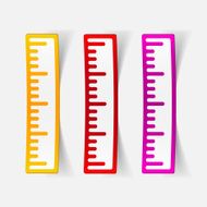 realistic design element ruler N47