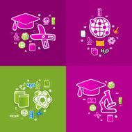 Education sticker infographic N181