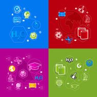 Education sticker infographic N190