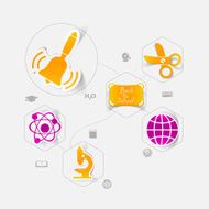 Education sticker infographic N191