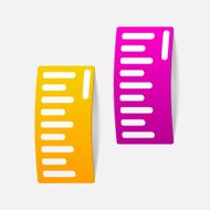 realistic design element ruler N50