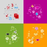 Education sticker infographic N195