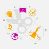 Education sticker infographic N205