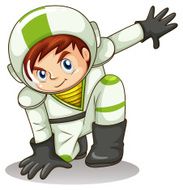 Young male explorer