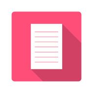 Flat design icon notebook