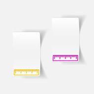 realistic design element ruler N60