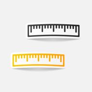 realistic design element ruler N62