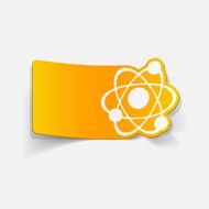 realistic design element atom N5